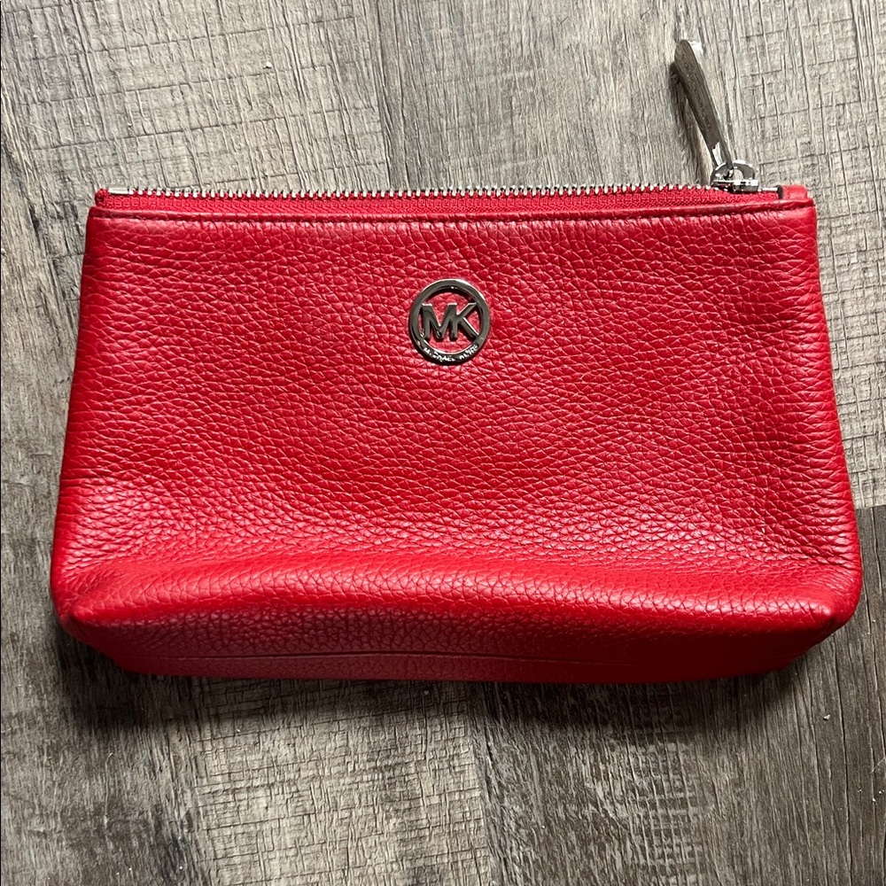 Michael Kors Red Cosmetic Bag